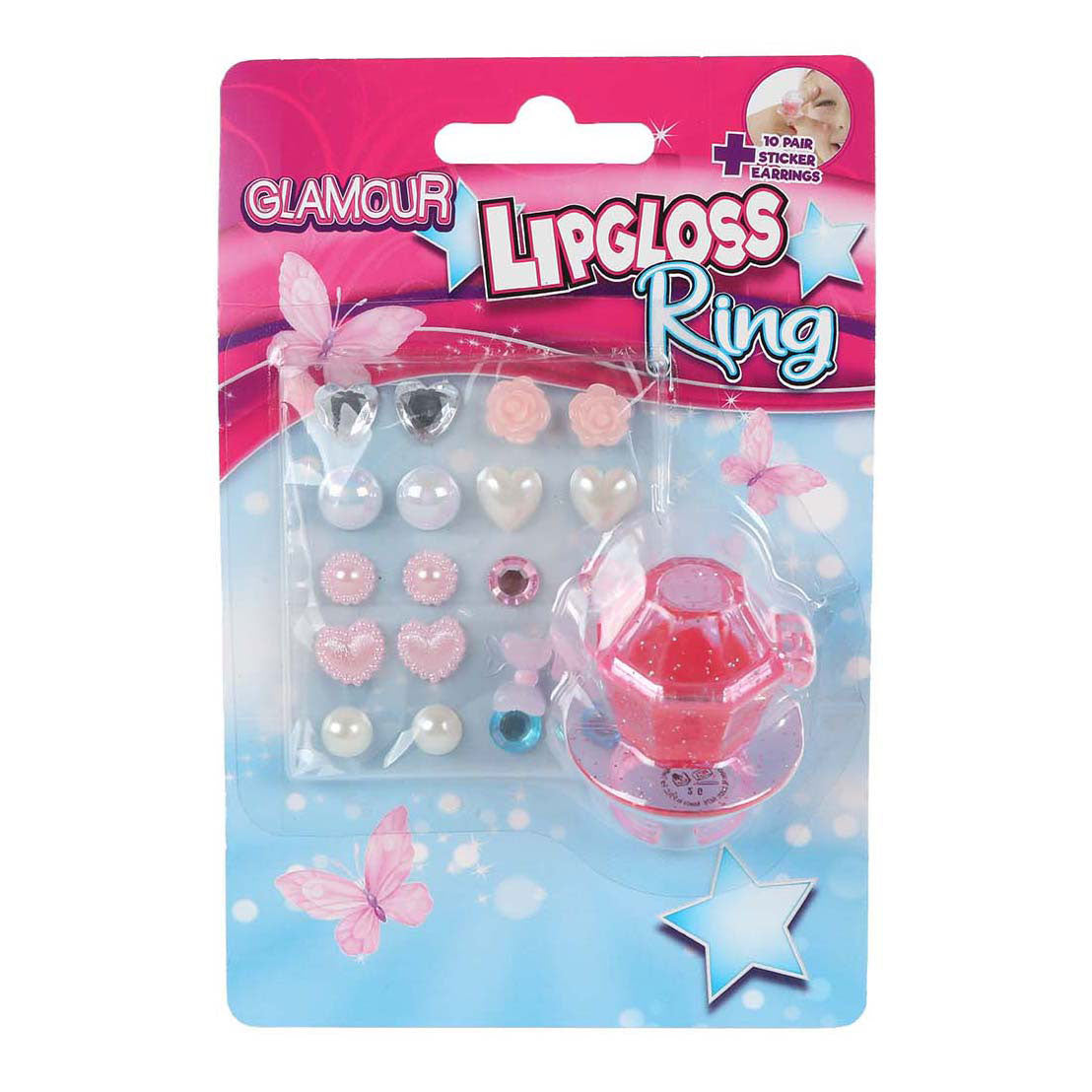Glamour lipgloss ring & deko