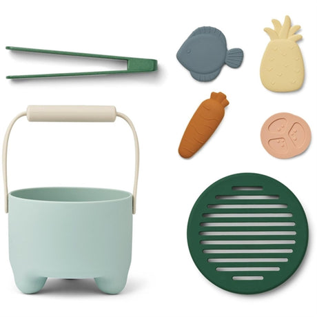 Liewood Wesley Legetøjsgrill Ice Blue Multi Mix