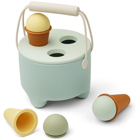 Liewood Fleur Dessertsæt Ice Blue Multi Mix