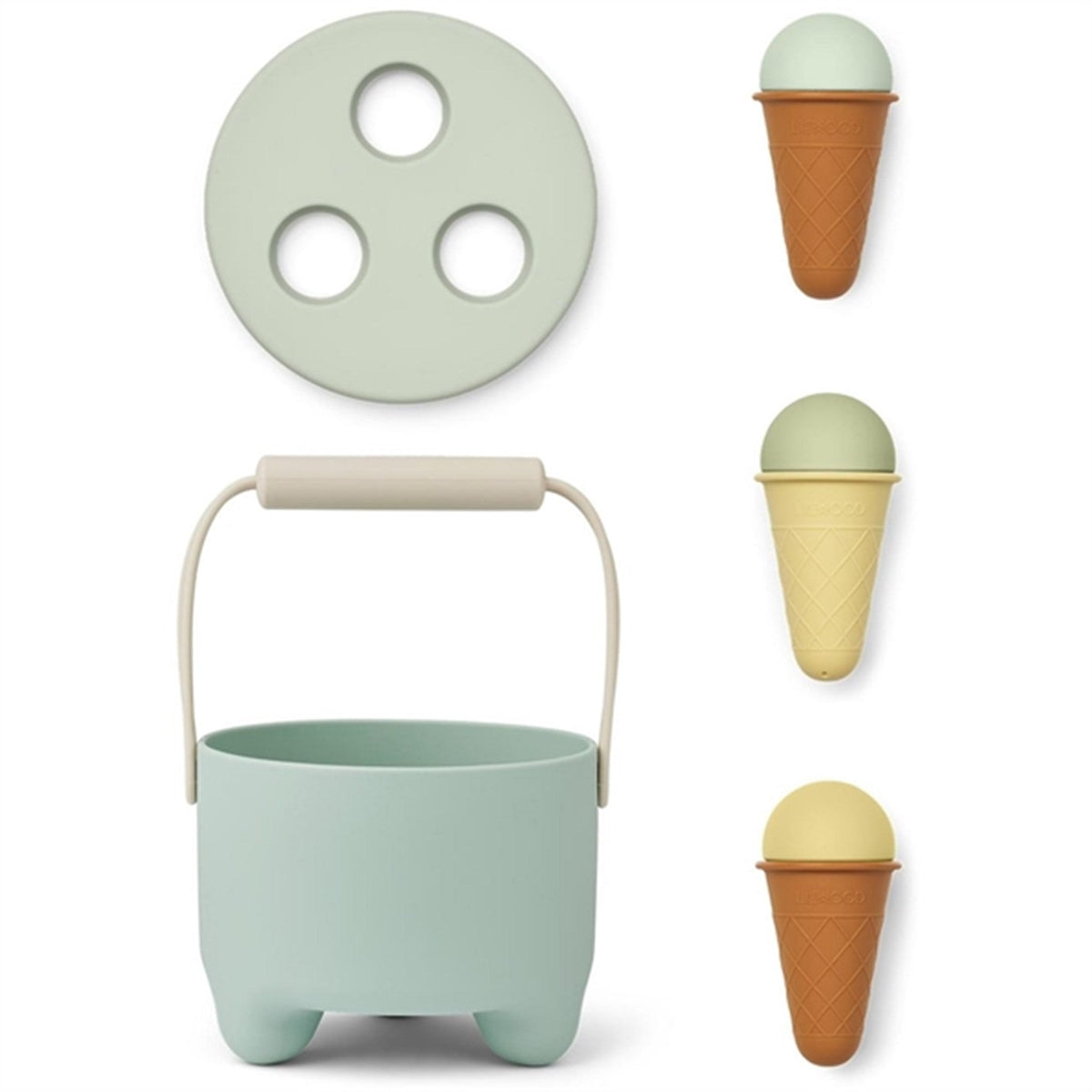 Liewood Fleur Dessertsæt Ice Blue Multi Mix