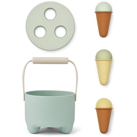Liewood Fleur Dessertsæt Ice Blue Multi Mix