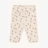 Hust & Claire - Leggings i rib m. måneprint Blå 34951