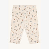 Hust & Claire - Leggings i rib m. måneprint Blå 34951