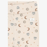 Hust & Claire - Leggings i rib m. måneprint Blå 34951