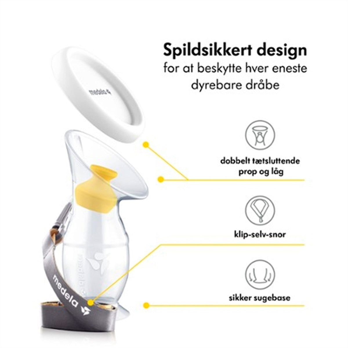 medela Brystmælksopsamler i Silikone