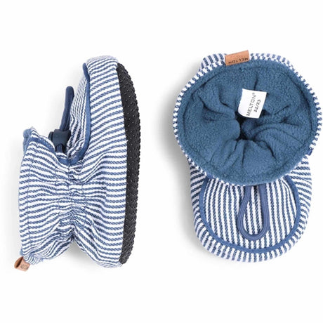 MELTON Striped Tekstil Futter Dark Demin