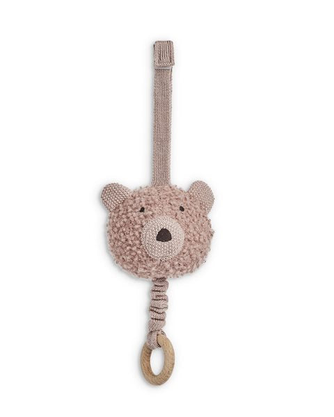 Smallstuff Musik uro bamse, uld bouclé, rosa