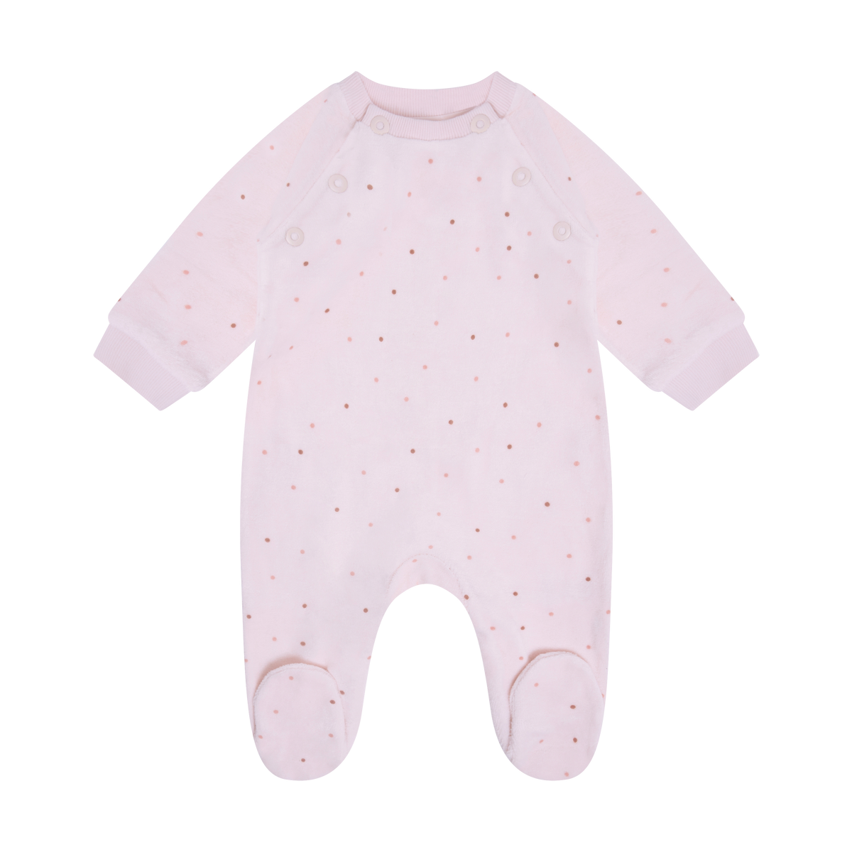 Romper LS Velour - Pale Lilac