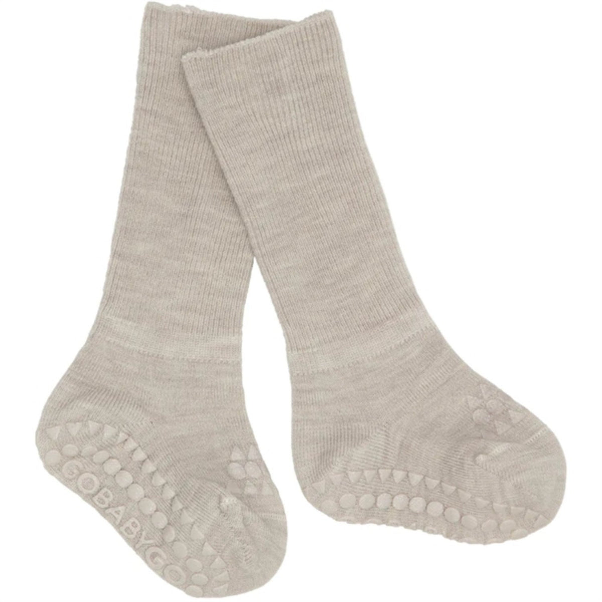 Gobabygo Sand Non-Slip Strømper I Merino Uld