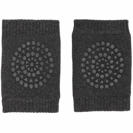 Gobabygo Dark Grey Melange Crawling Knæbeskyttere Organic Terry Bomuld