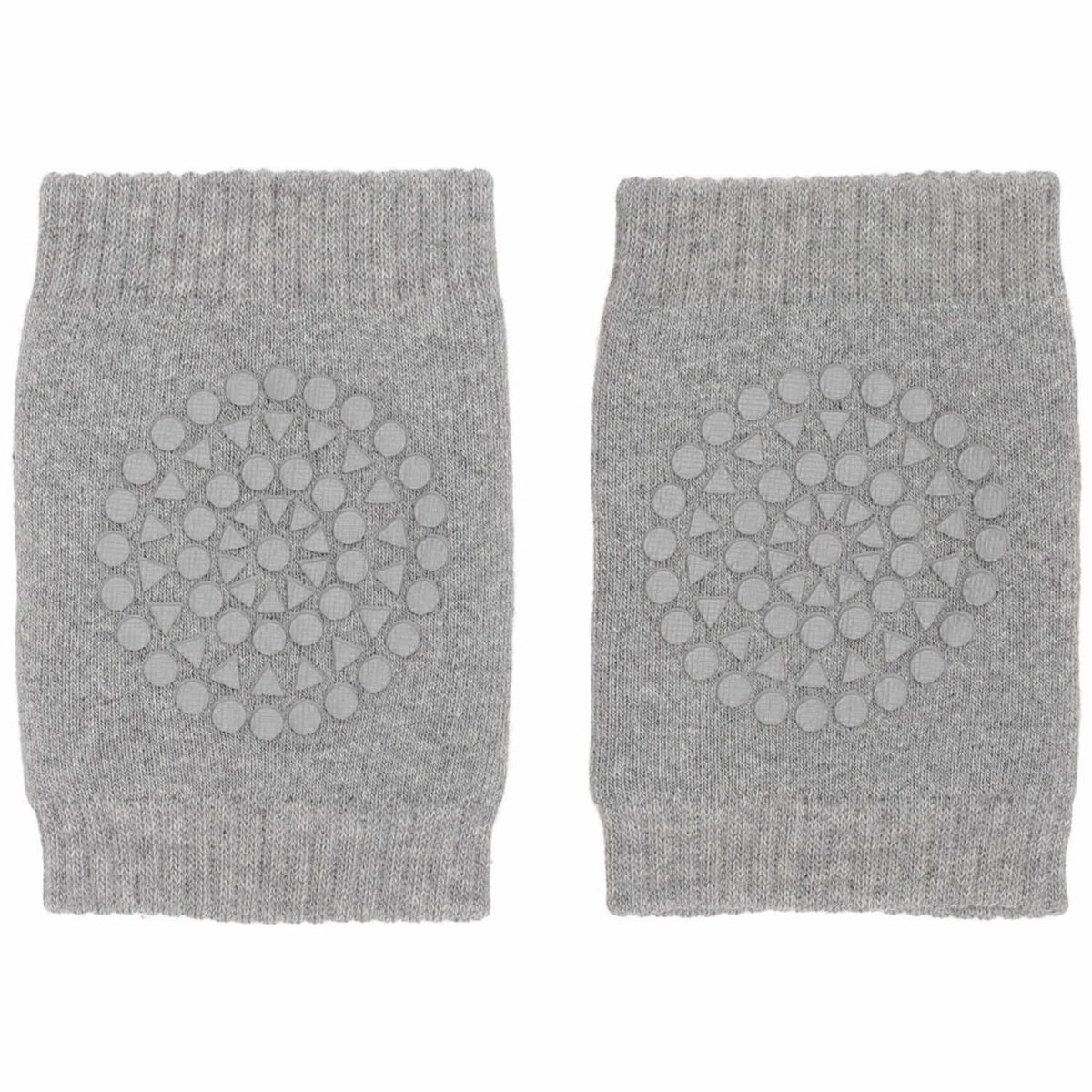 Gobabygo Grey Melange Crawling Knæbeskyttere Organic Terry Bomuld
