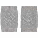 Gobabygo Grey Melange Crawling Knæbeskyttere Organic Terry Bomuld