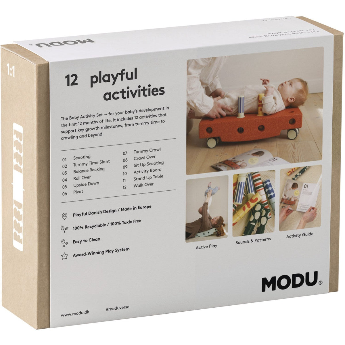 MODU Baby Motoriksæt Sand Grey / Honey Yellow