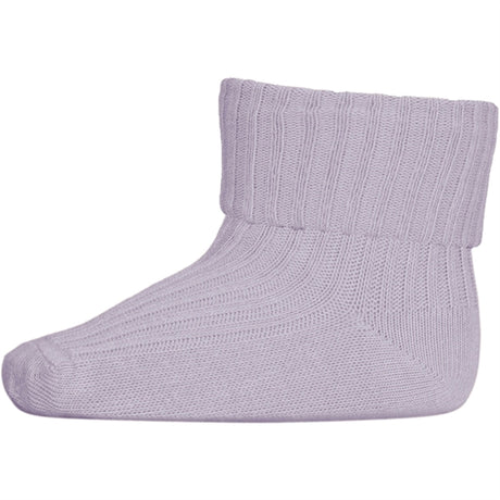 MP Danmark 533 Bomuld Rib Baby Strømper 1022 Lavender Sky