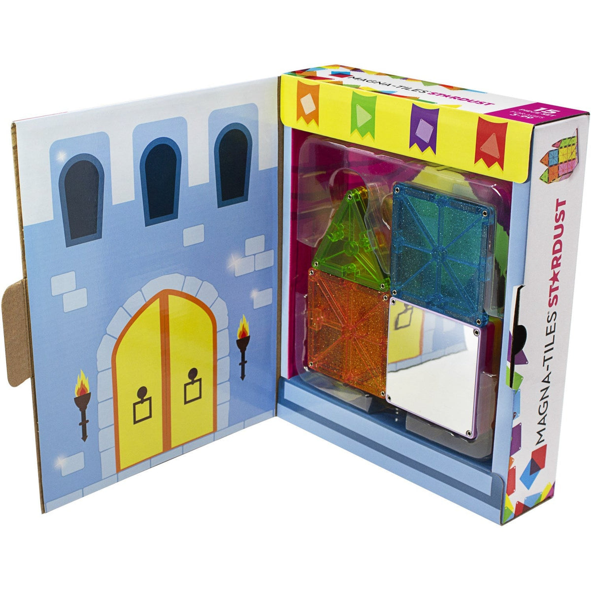 Magna-Tiles® Stardust - Magnetsæt 15 Dele