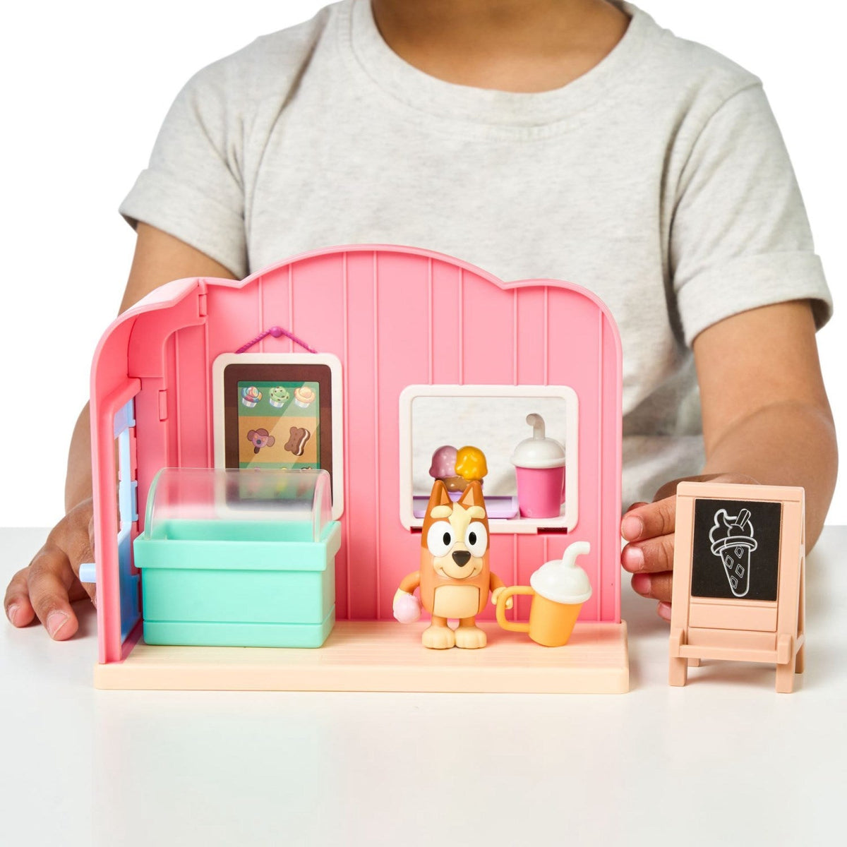 Bluey Playset Mini Ice Cream shop playset