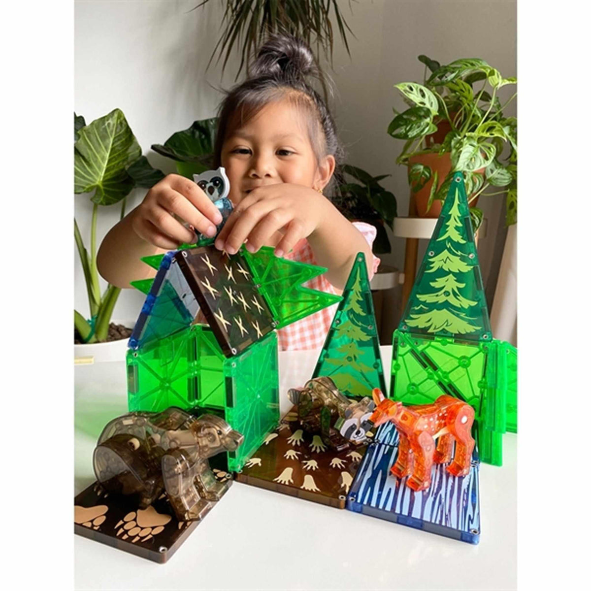 Magna-Tiles® Skovdyr - Magnetsæt 25 Dele