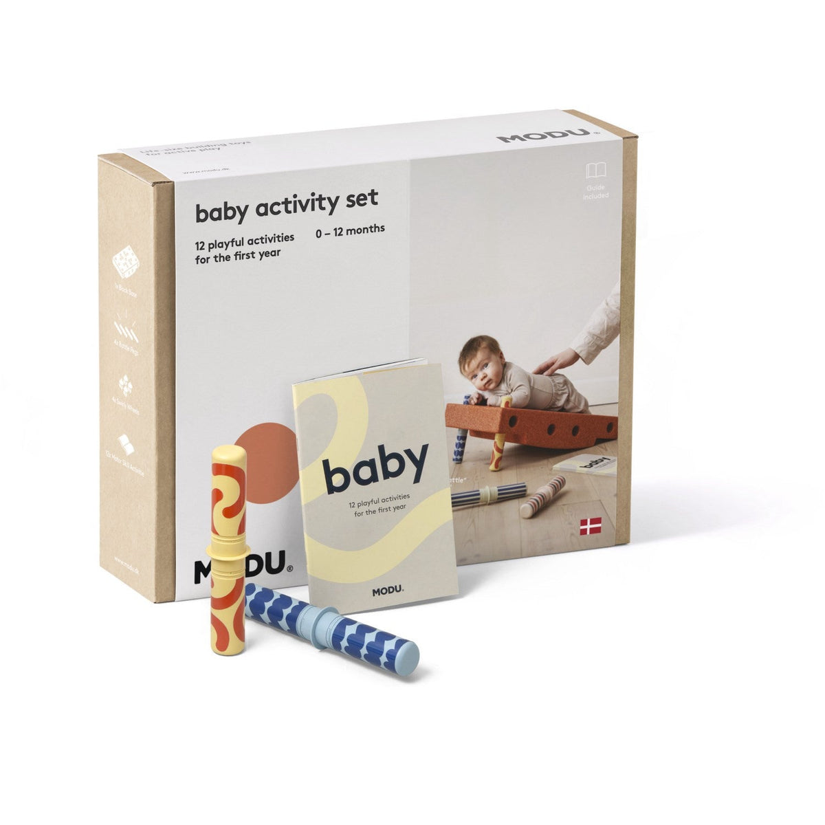 MODU Baby Motoriksæt Burnt Orange / Dusty Green