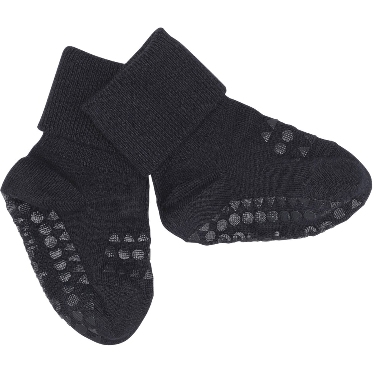 Gobabygo Dark Blue Non-Slip Strømper Bambus