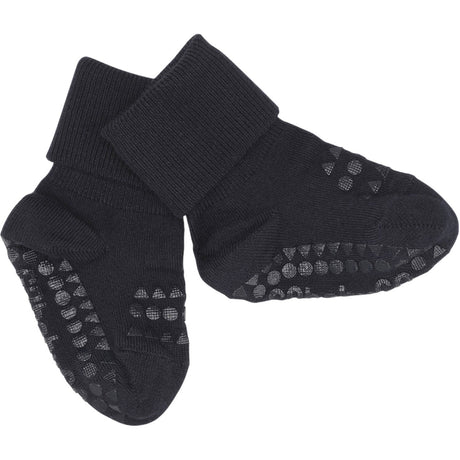 Gobabygo Dark Blue Non-Slip Strømper Bambus