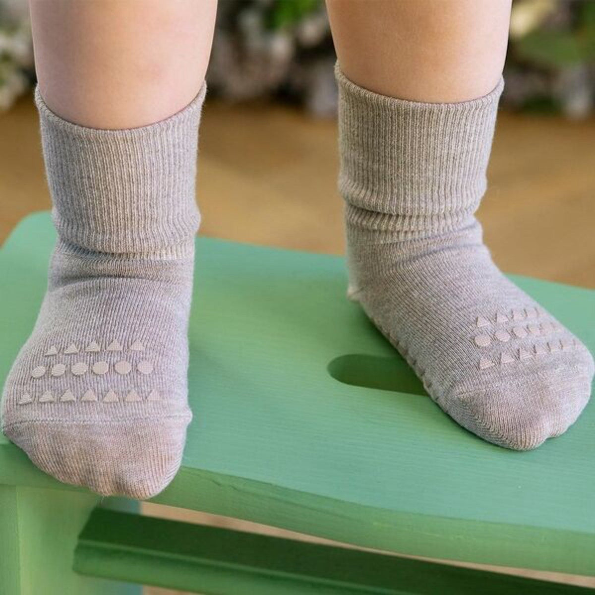 Gobabygo Sand Non-Slip Strømper Bambus