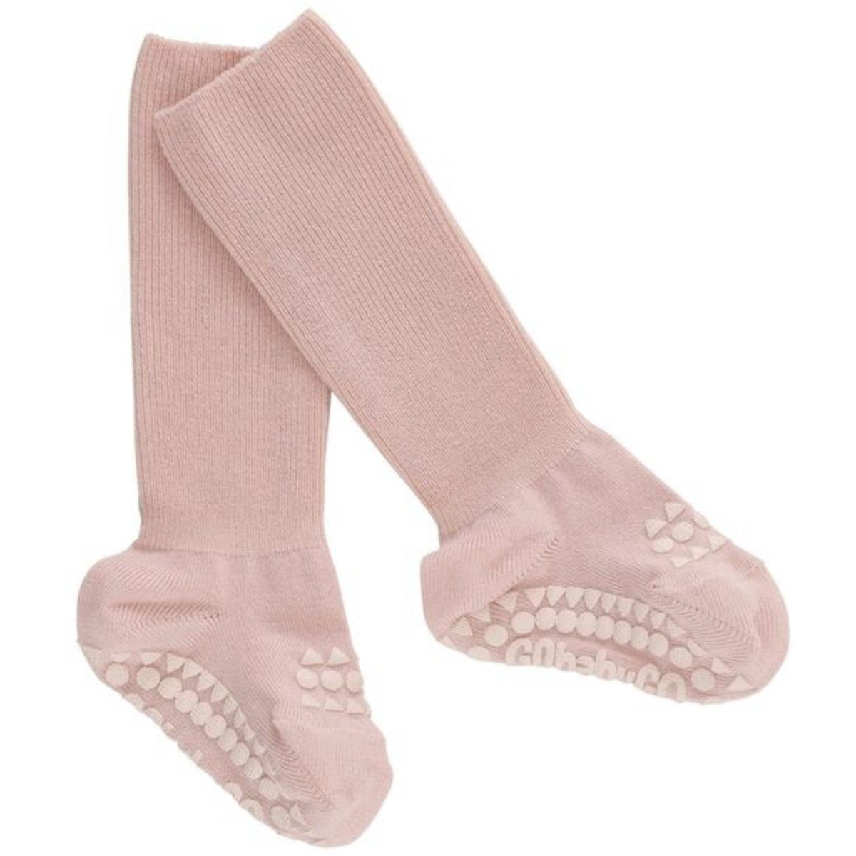 Gobabygo Soft Pink Non-Slip Strømper Bambus