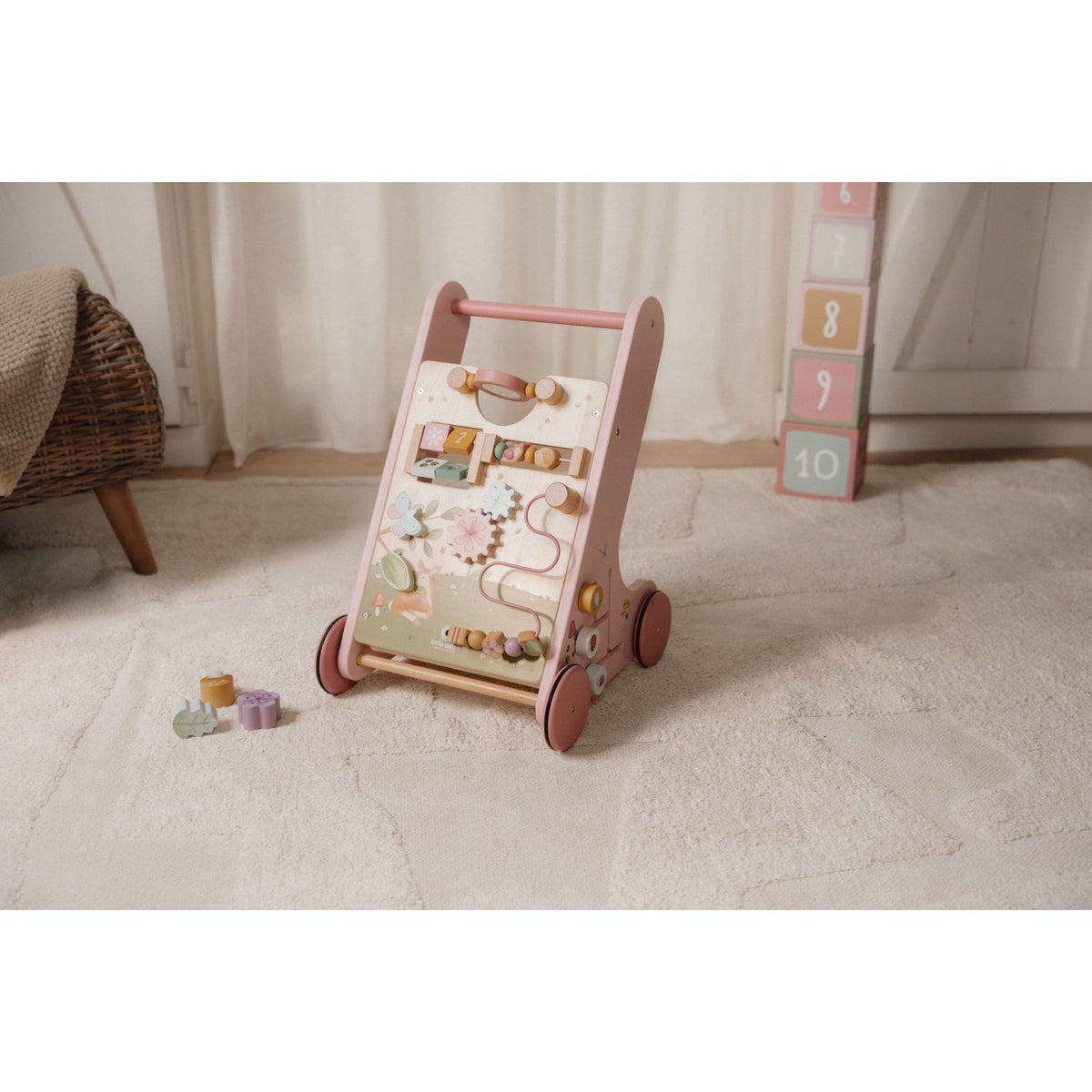 Little Dutch Fairy Garden Pink Multi-Aktivitets Gåvogn