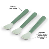 DonebyDeer Foodie Easy-Grip Babyske 3-Pak Grøn