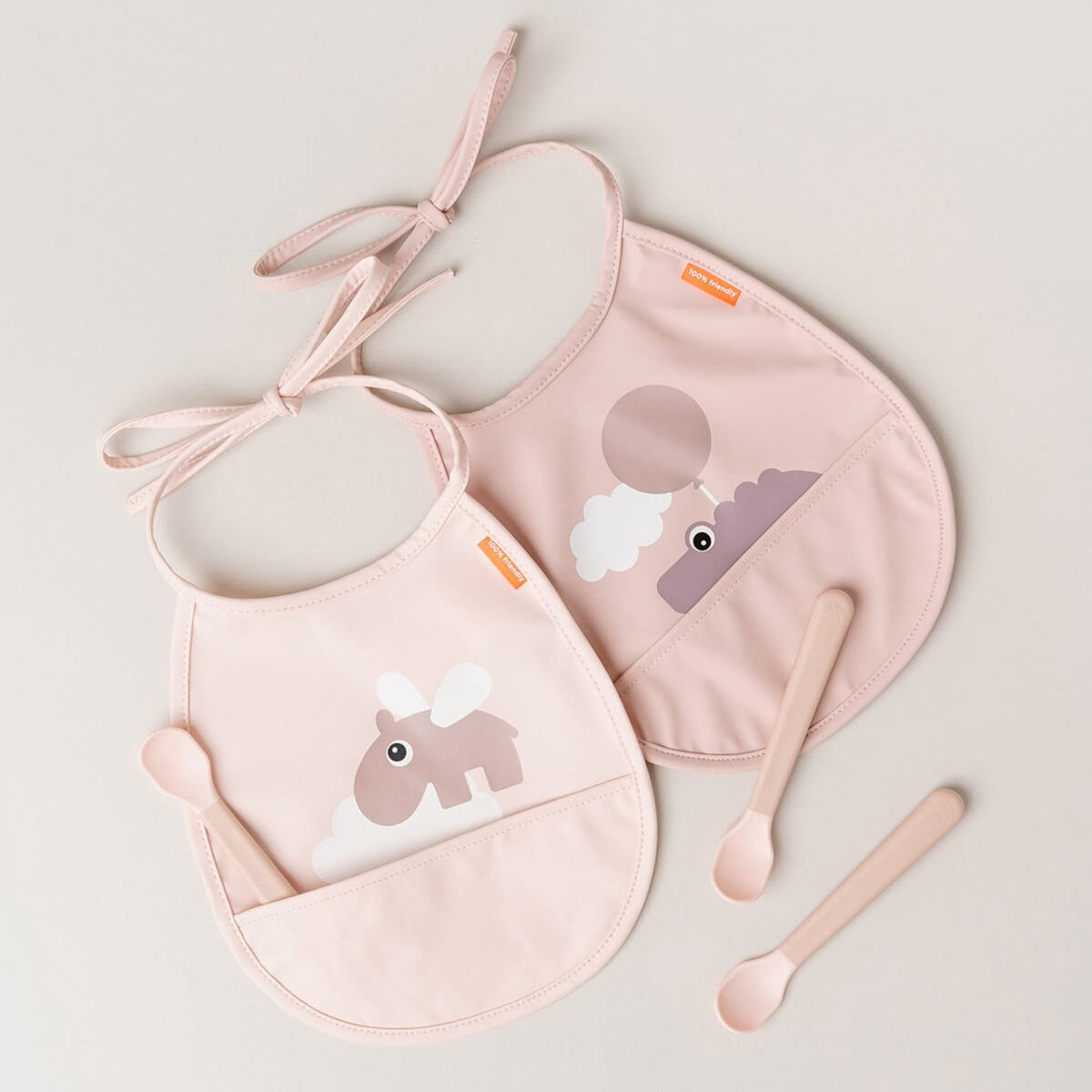 DonebyDeer Foodie Easy-Grip Babyske 3-Pak Pudder
