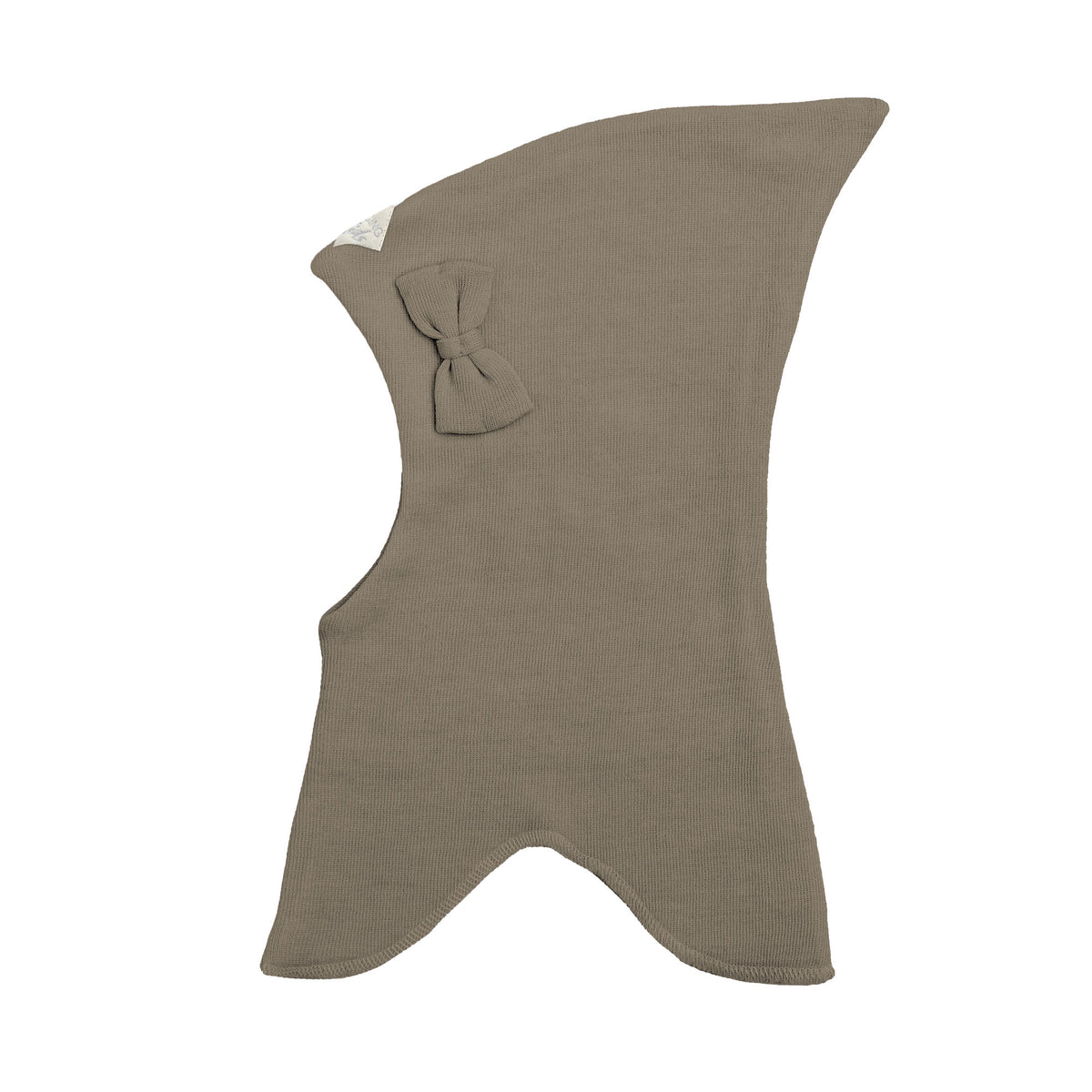 Racing Kids Uld Spids Elefanthue m/Sløjfe Dark plum brown