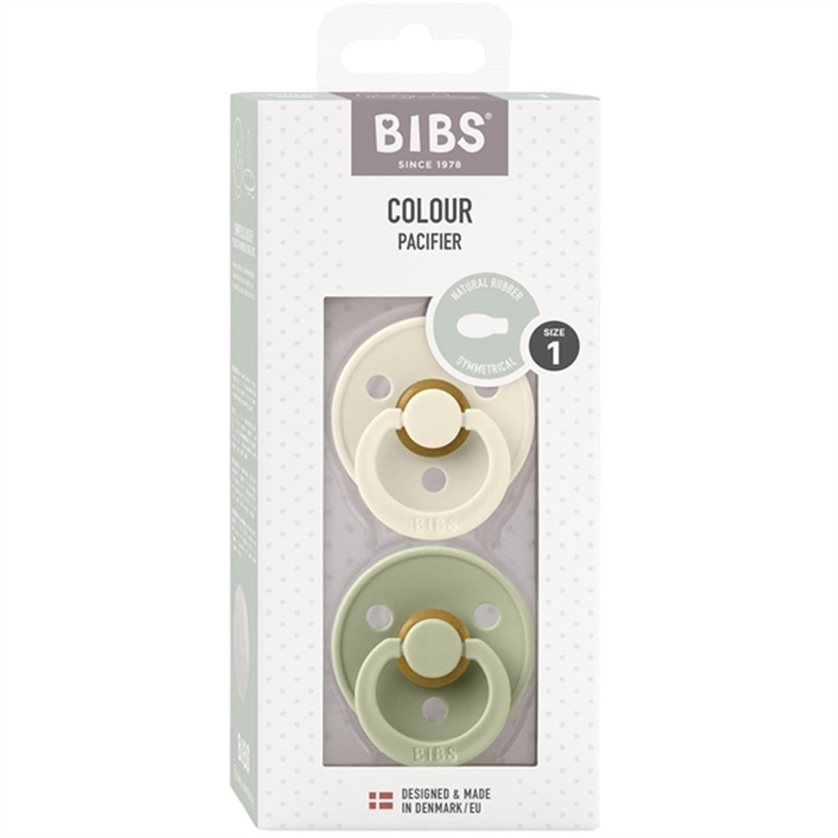Bibs Colour Latex Symmetriske Sutter 2-pak Ivory/Sage