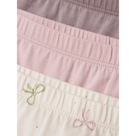 Name It Barely Pink Tights 3-pak Barely Pink Bow Noos