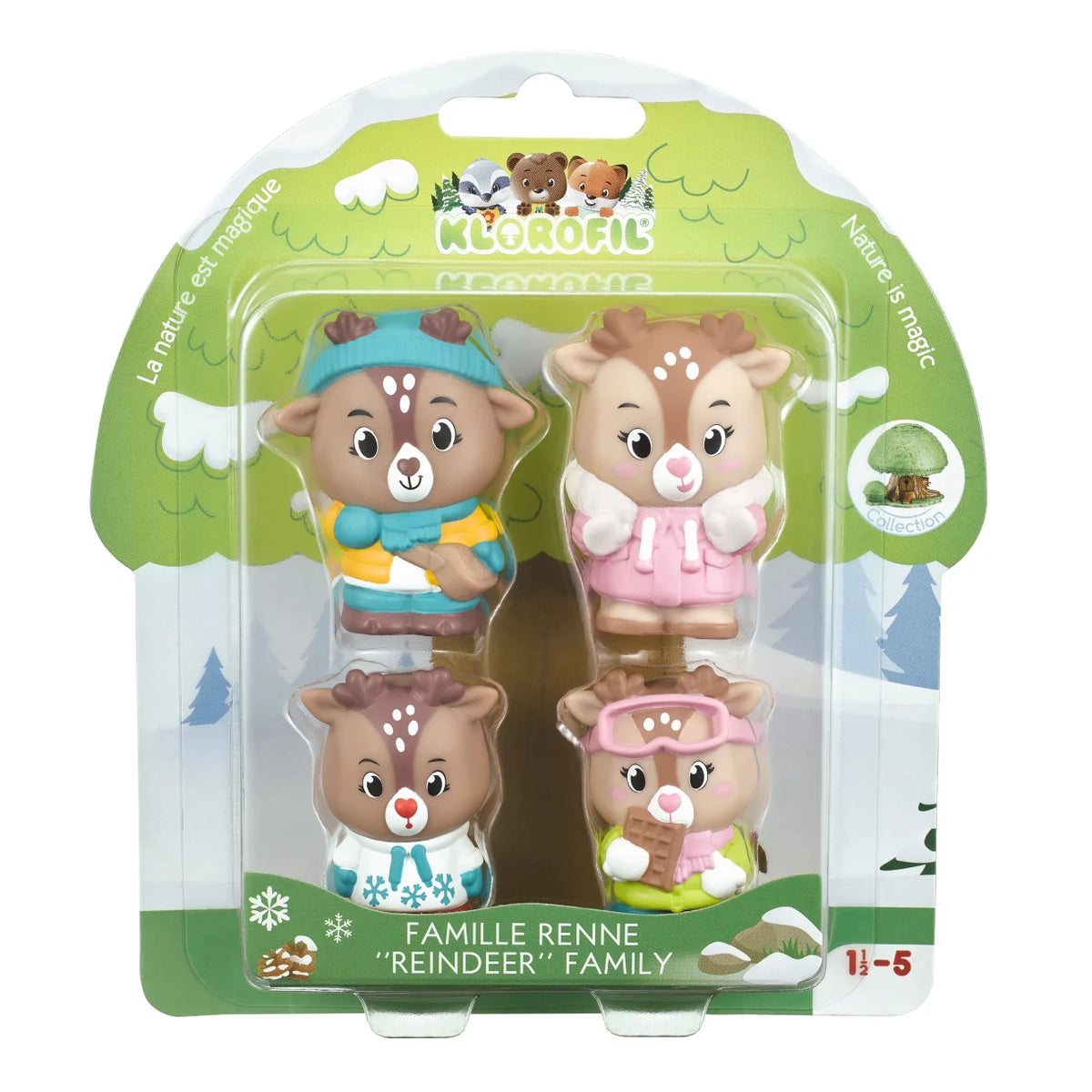 Timber Tots - Rensdyrfamilie - sæt af 4