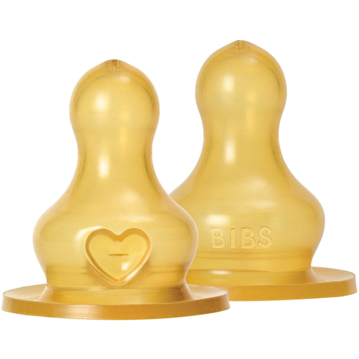 Bibs Sutteflaske Nipple Rund Latex 2-pak