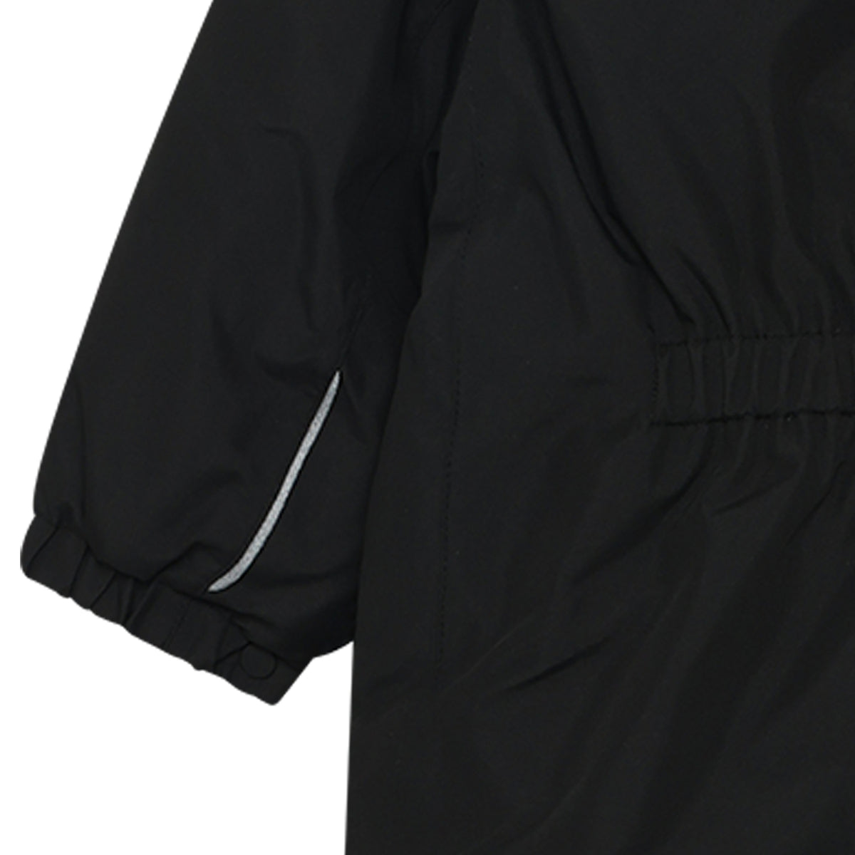 Color Kids Babyflyverdragt med kunstig pelskrave - Black