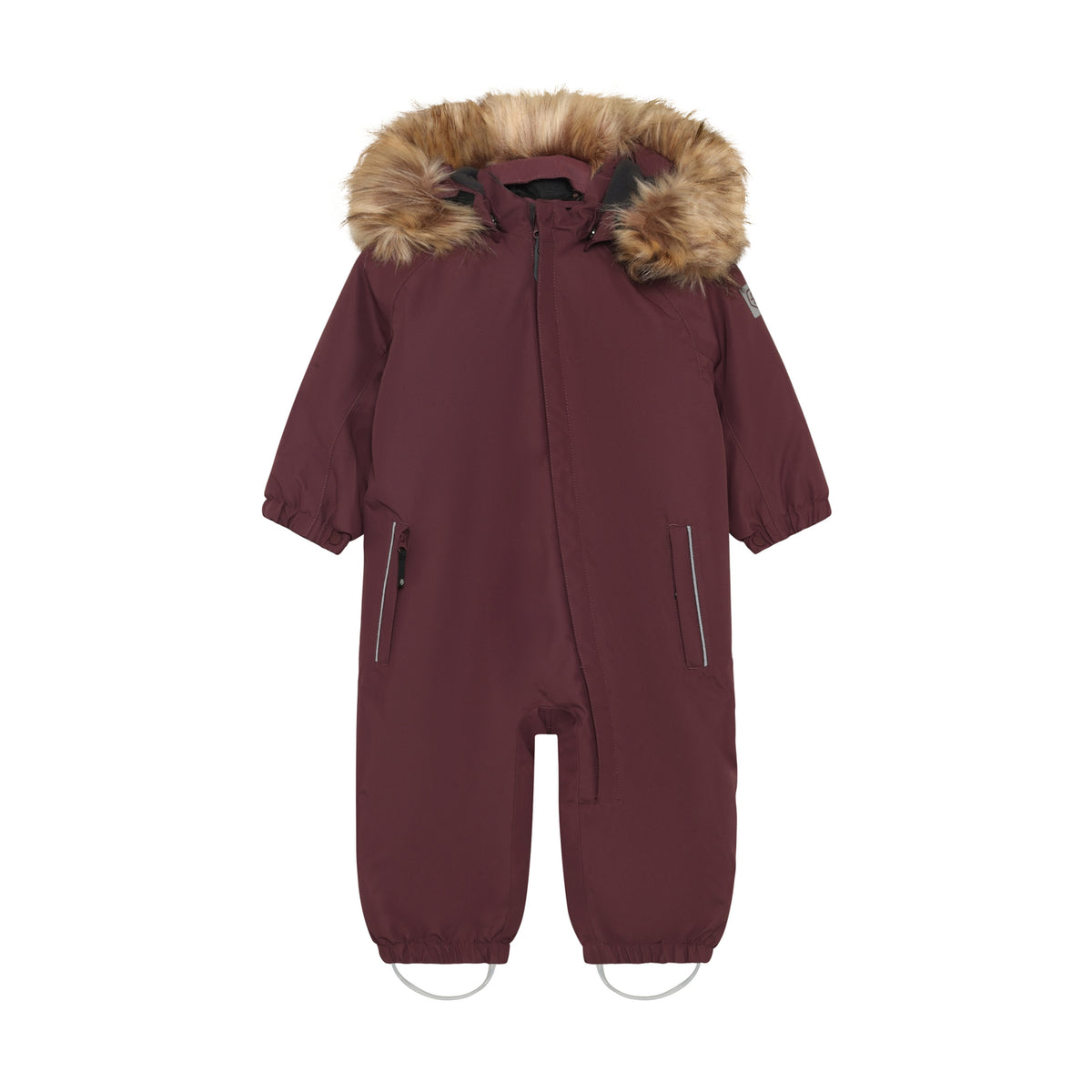 Color Kids Babyflyverdragt med kunstig pelskrave - Catawba Grape