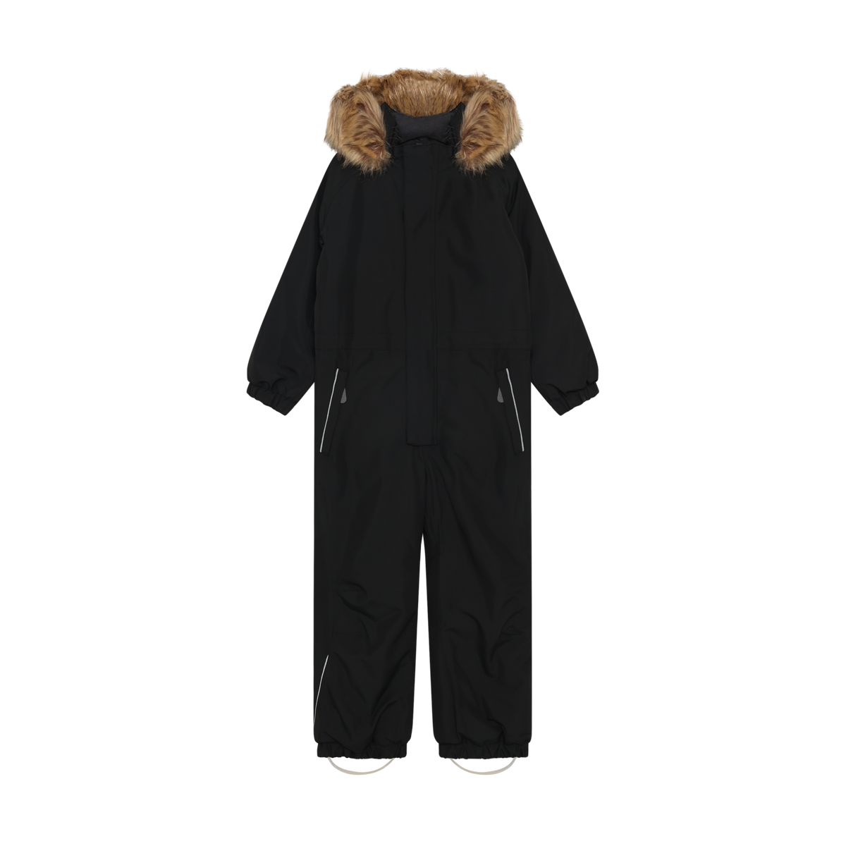 Coverall W. Fake Fur - Black