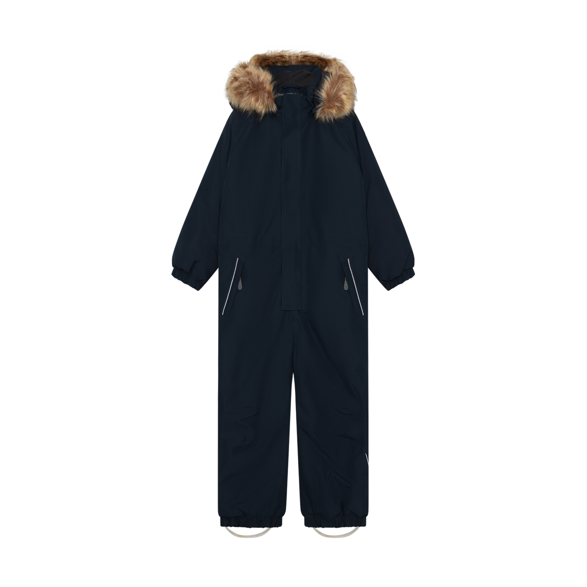 Coverall W. Fake Fur - Total Eclipse