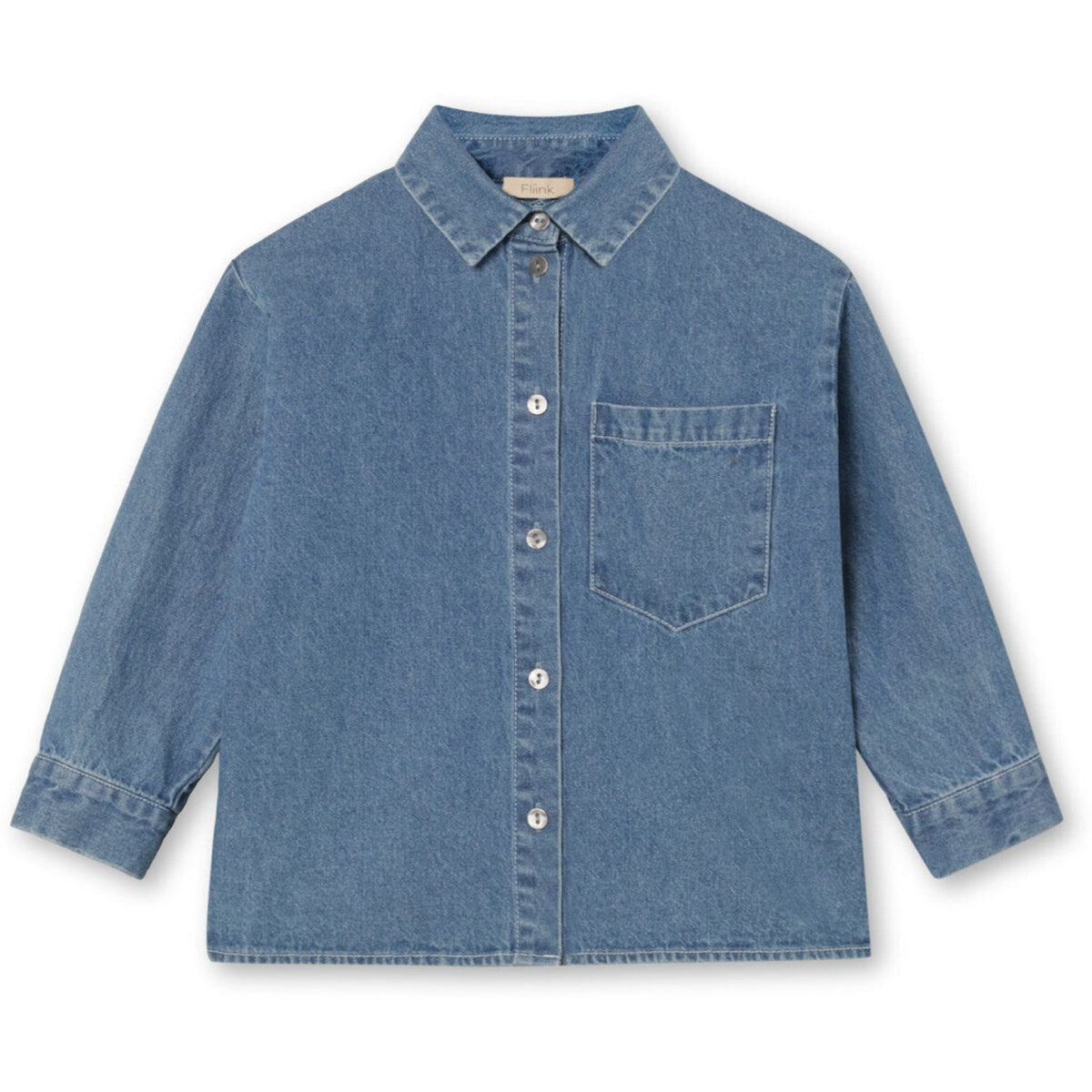 Fliink Lys Denim Blue Don Ls Skjorte