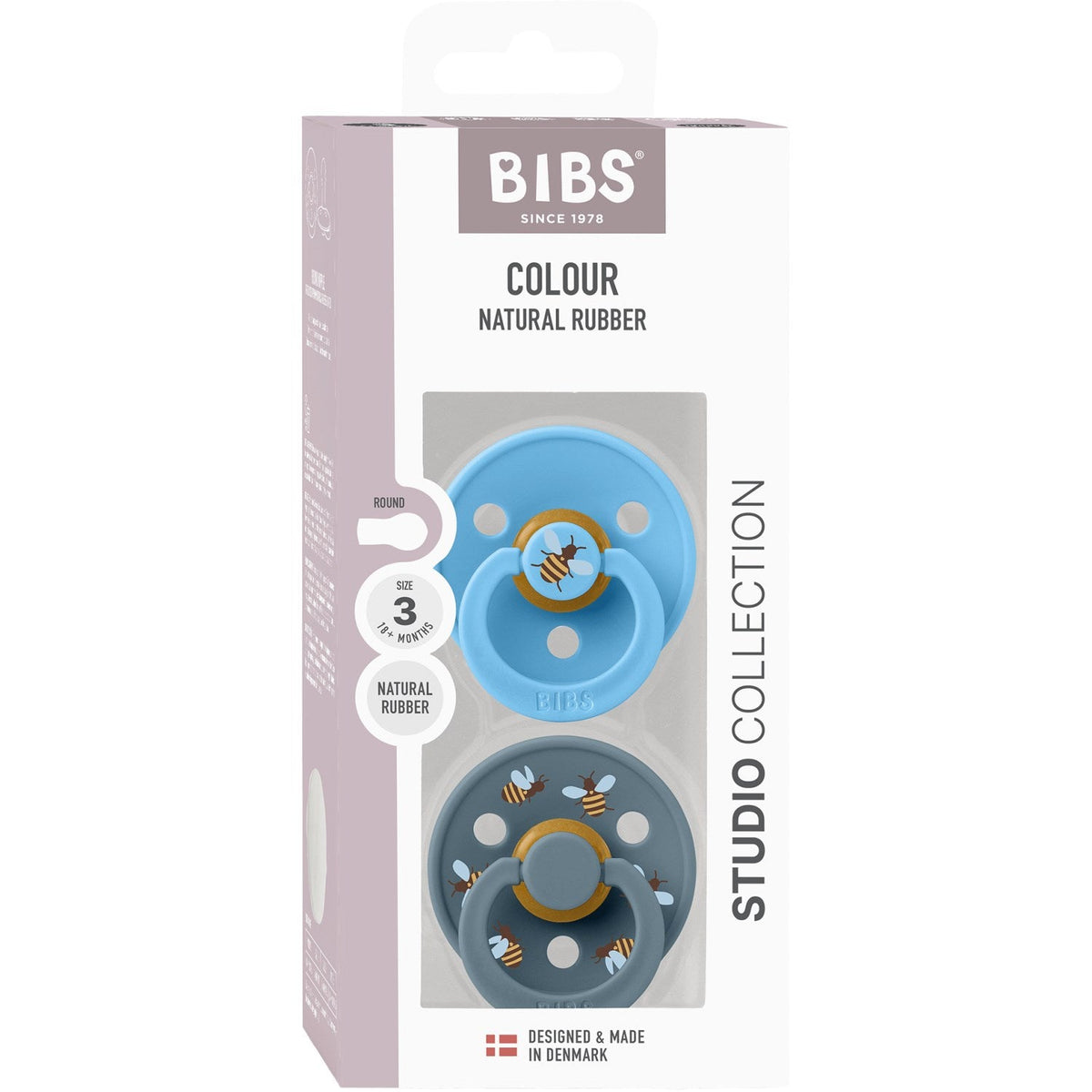 Bibs Breeze Mix Sut Studio Colour Bumblebee Latex 2-Pak