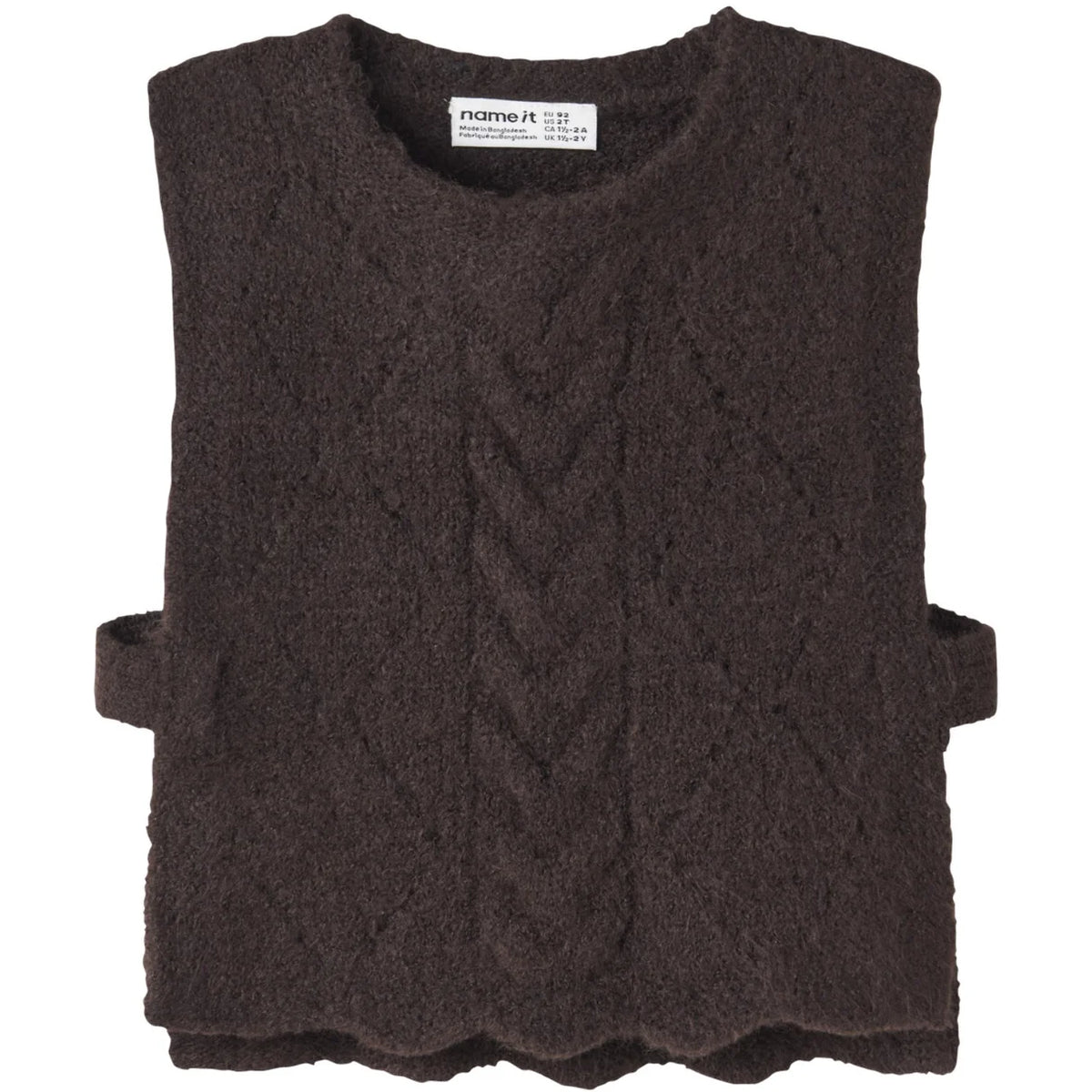Name It Chocolate Plum Nmflea Strik Vest