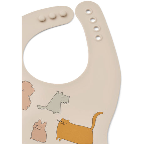 LIEWOOD Cats And Dogs / Sandy Ember Printed Hagesmæk 2-Pak