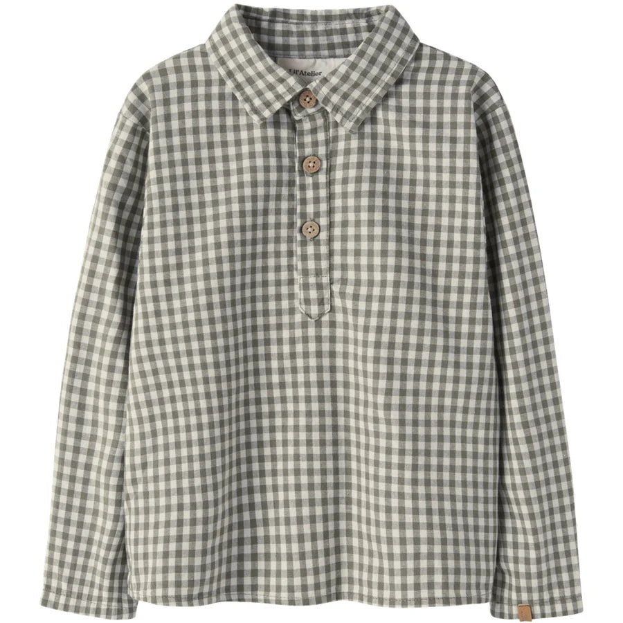 Lil´Atelier nmmroanne ls loose shirt lil Mulled Basil