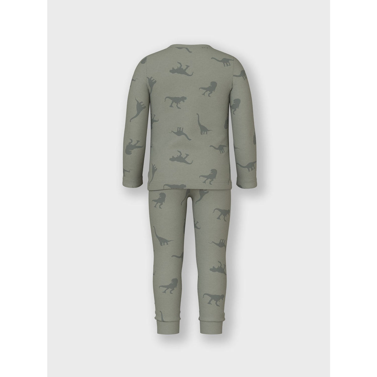 Name It Agave Green Pyjamas Agave Green Dino Rib Noos