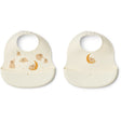 LIEWOOD Elephant / Creme De La Creme Ember Printed Hagesmæk 2-Pak