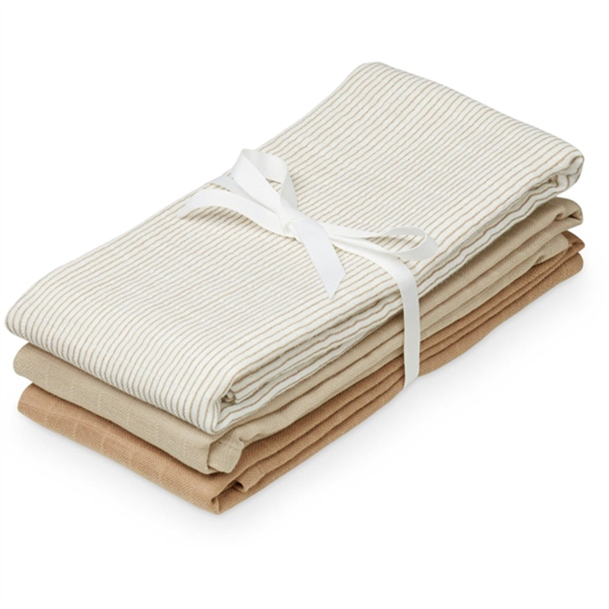 Cam Cam Copenhagen Stofbleer 3-pak Classic Stripes Camel