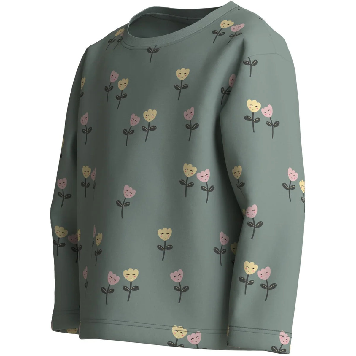 Name It Green Milieu Happy Flowers Nmfvelda Ls Nreg Top
