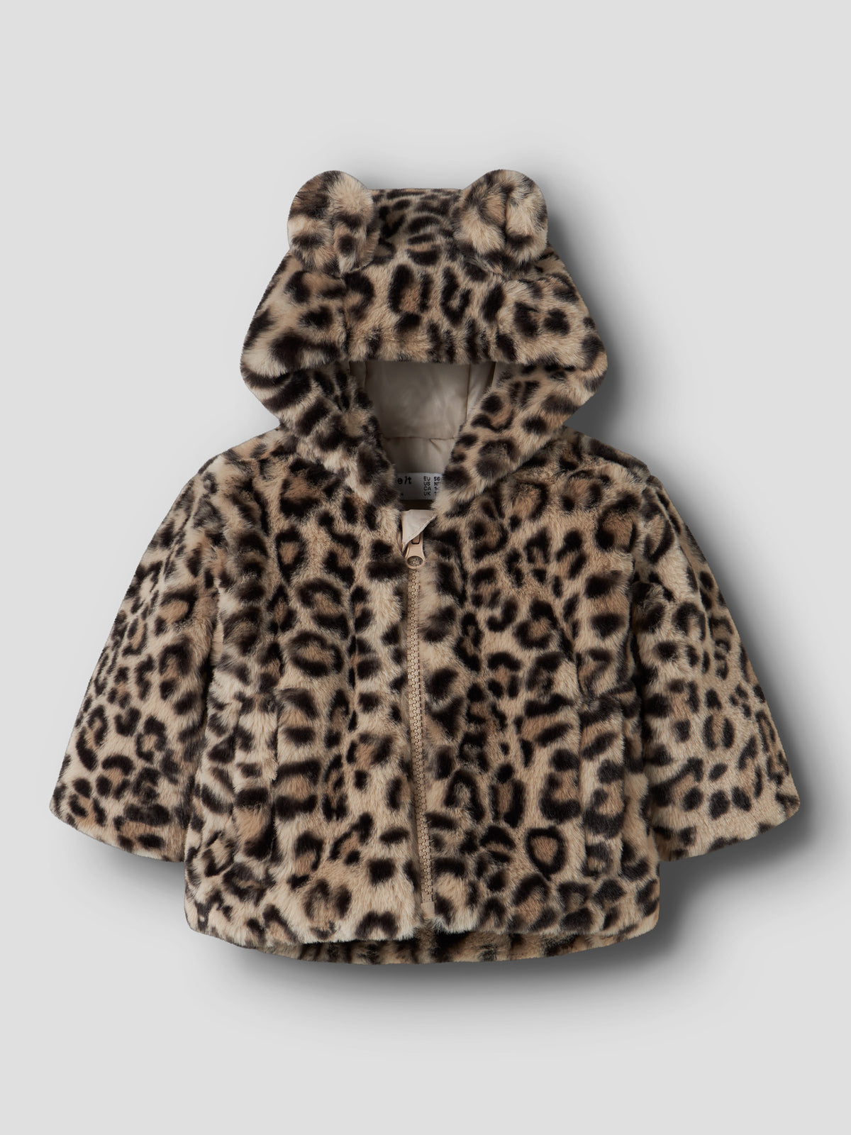 Name It Leo jakke - NBFMILA JACKET HOOD PB - Humus LEO