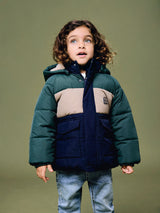 NMMMELBOURNE PUFFER JACKET BLOCK - Navy Blazer