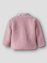 Nameit teddyjakke NBFMINNA SHERPA JACKET - Keepsake Lilac